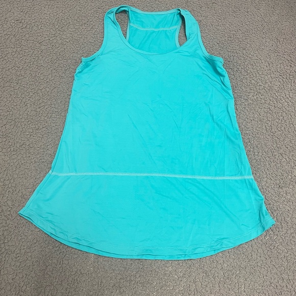 GUC Dona Jo Day Glow Tank sz 1/S in turquoise - Picture 2 of 4
